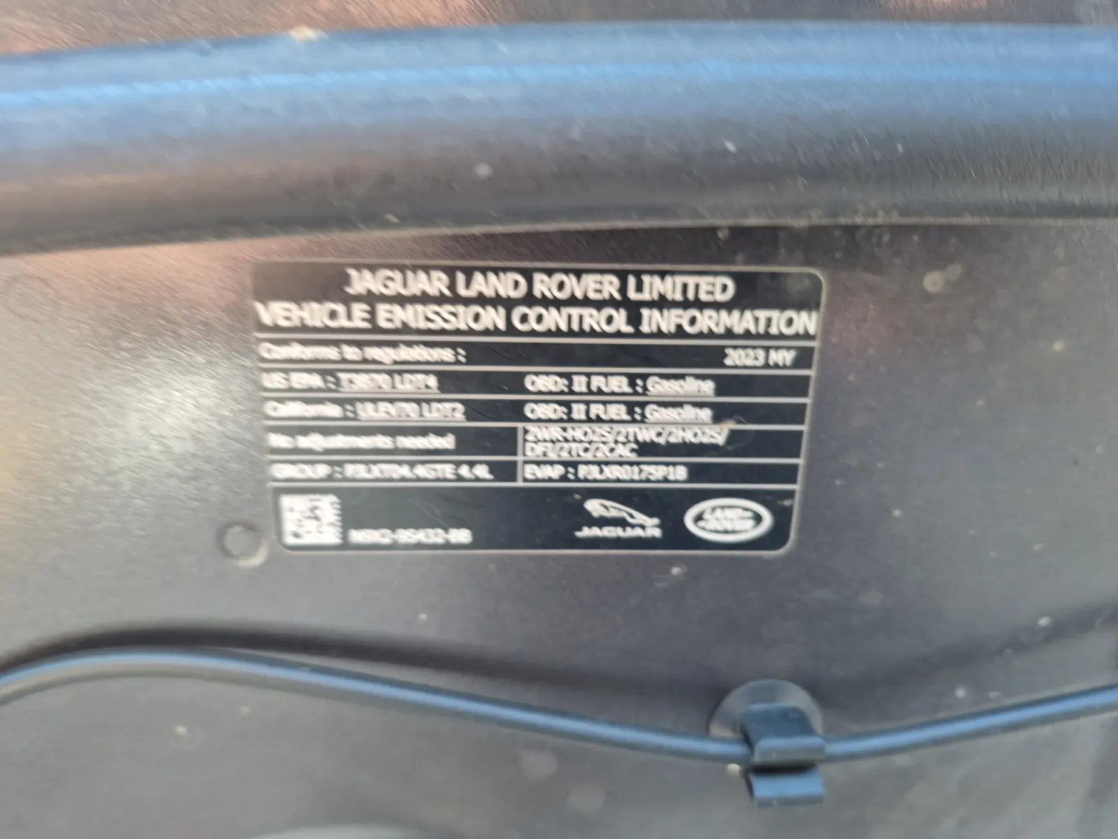 Emission Sticker Photo