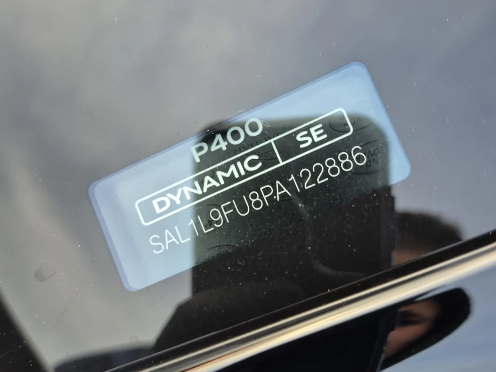 Dash VIN Plate Photo
