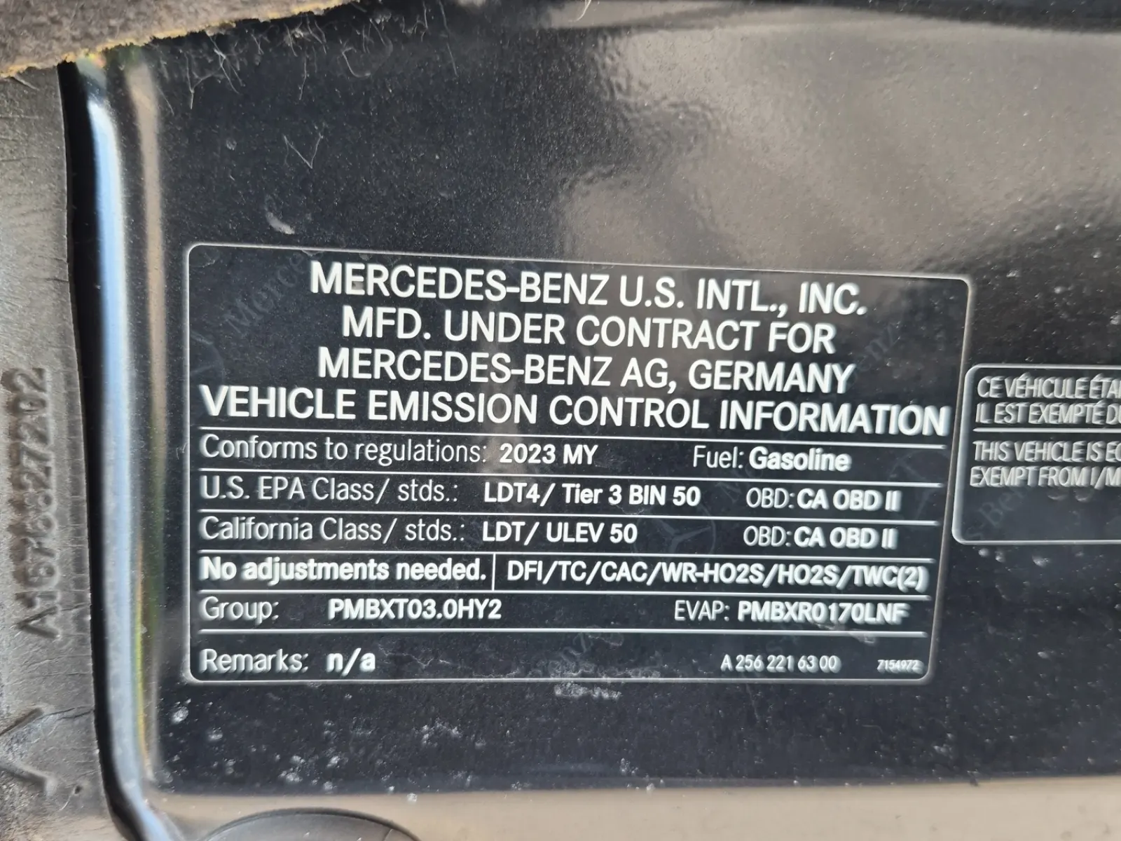 Emission Sticker Photo