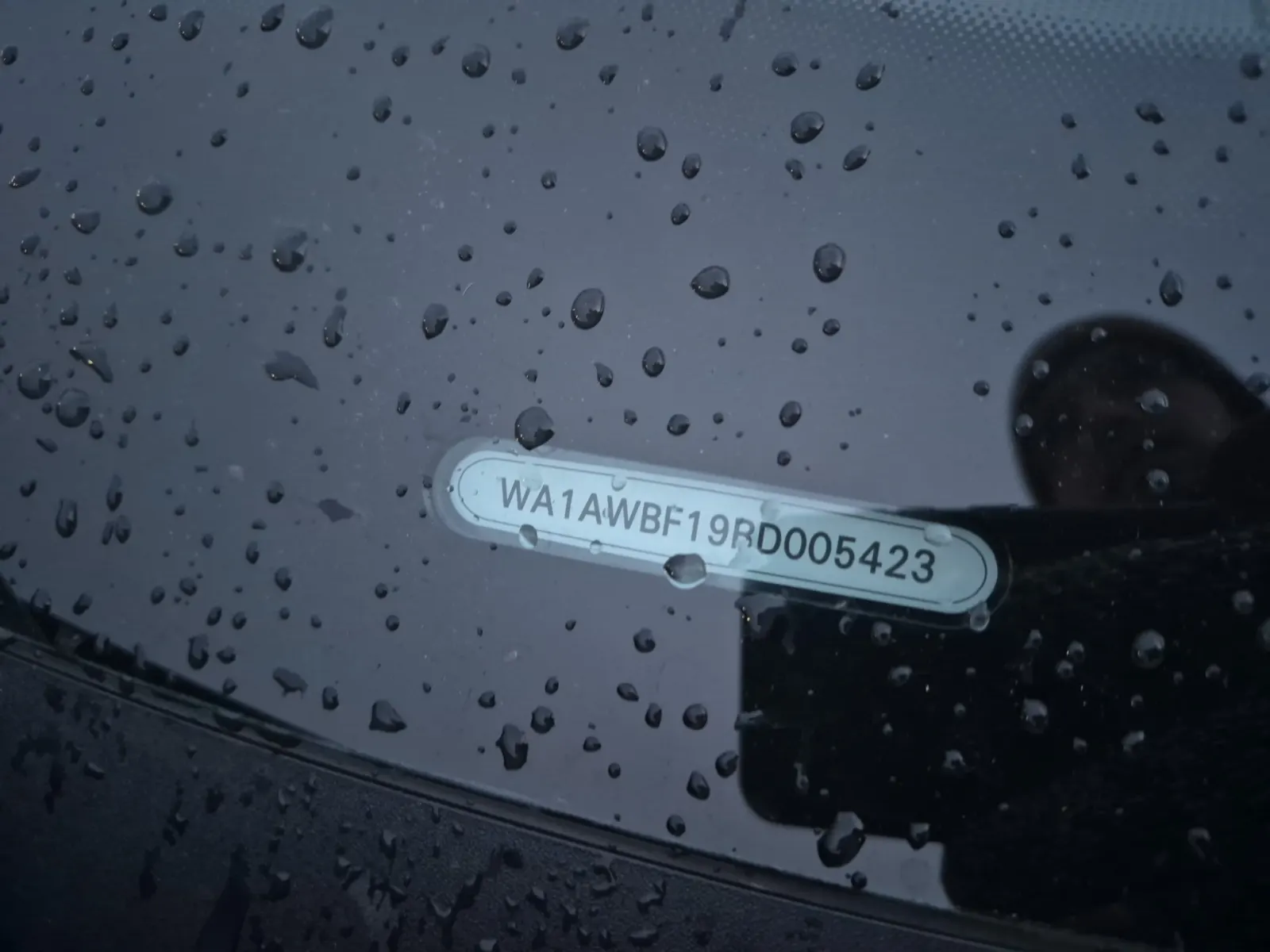 Dash VIN Plate Photo