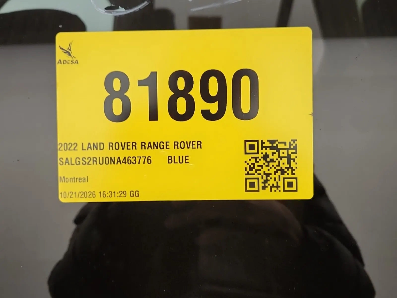 Inventory Label Photo