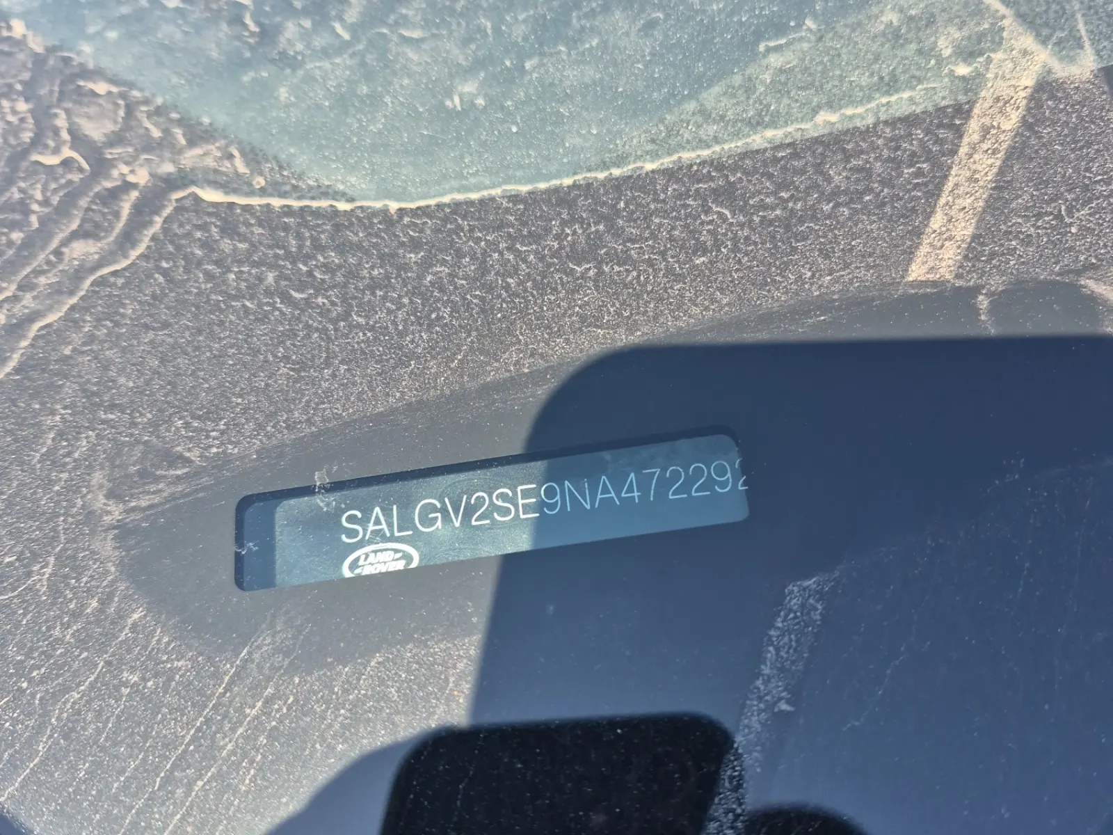 Dash VIN Plate Photo