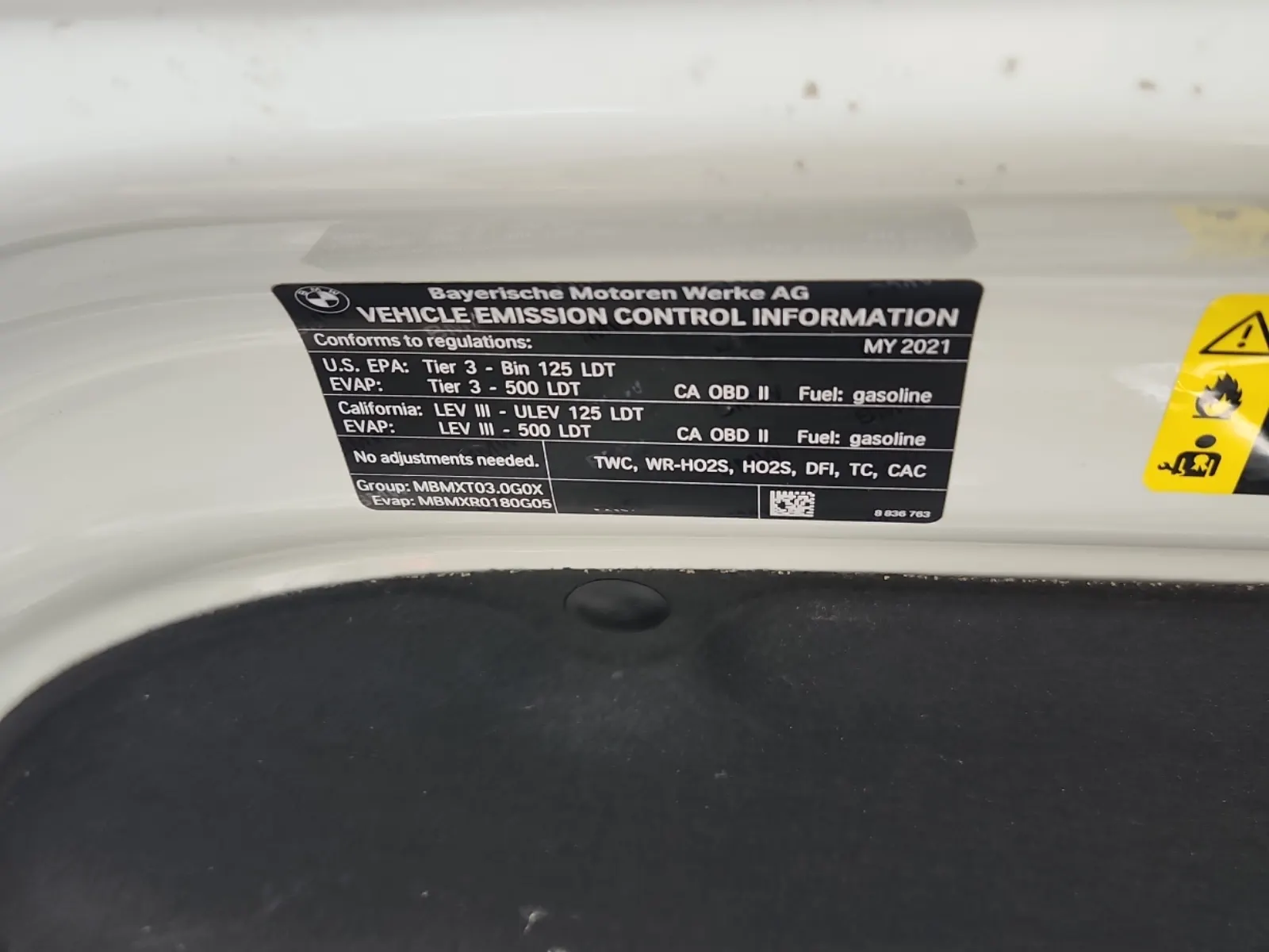 Emission Sticker Photo
