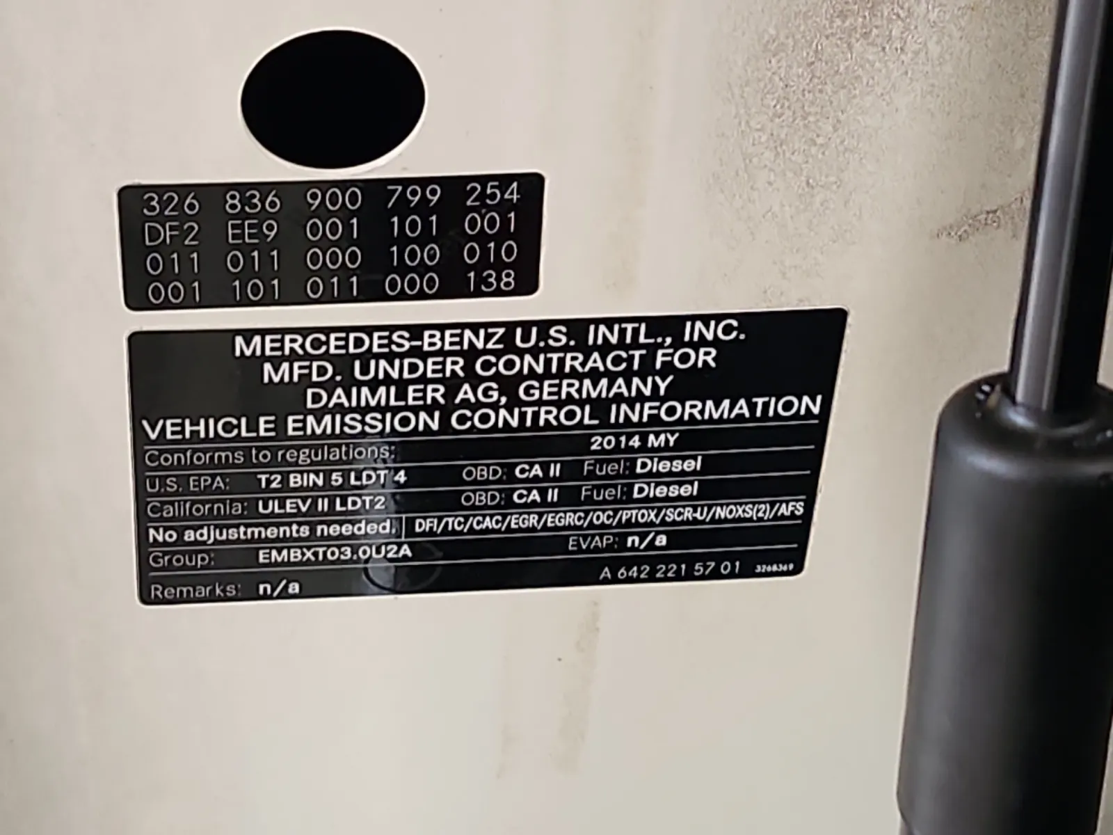 Emission Sticker Photo