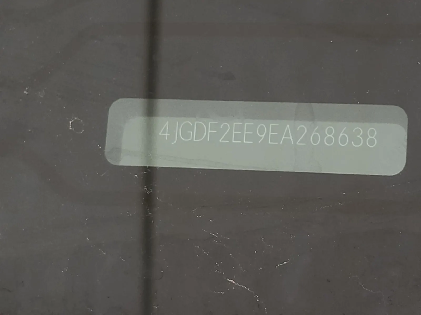 Dash VIN Plate Photo