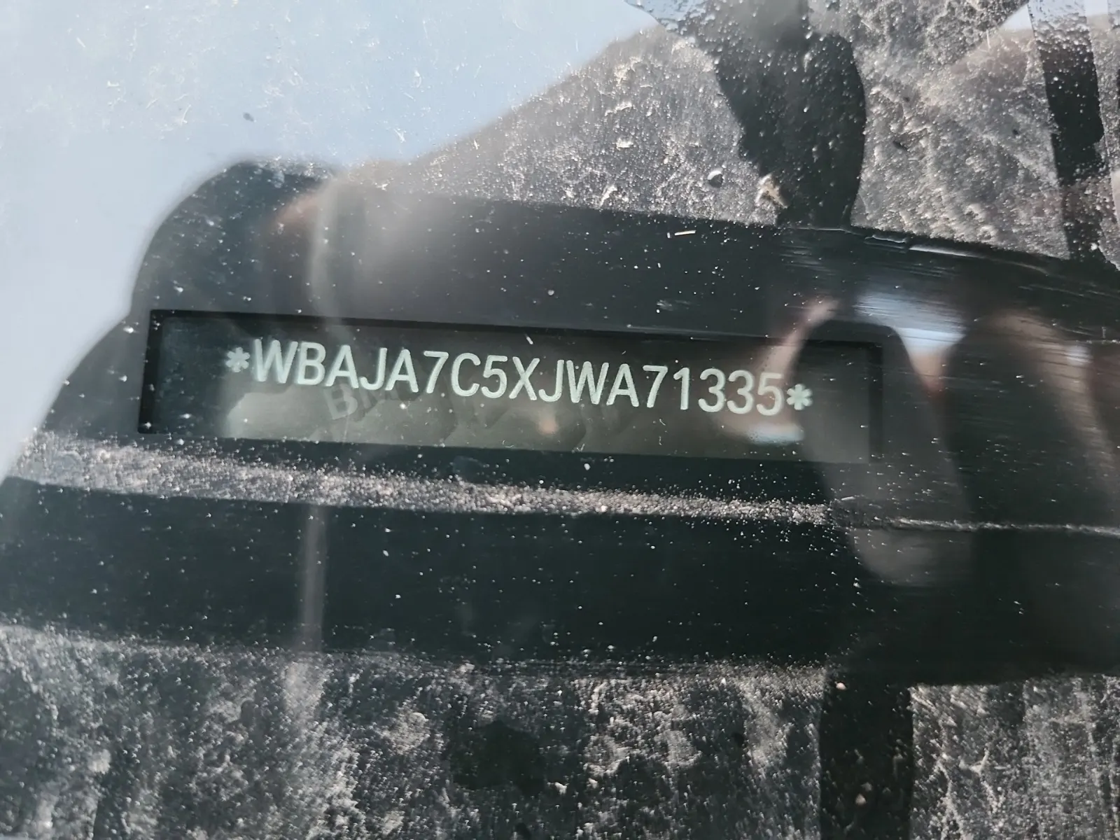 Dash VIN Plate Photo