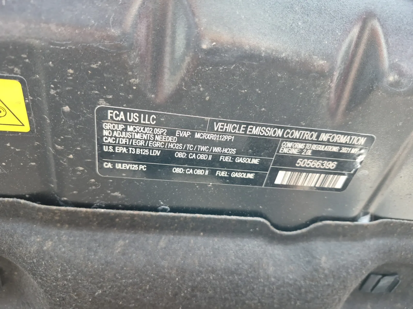 Emission Sticker Photo