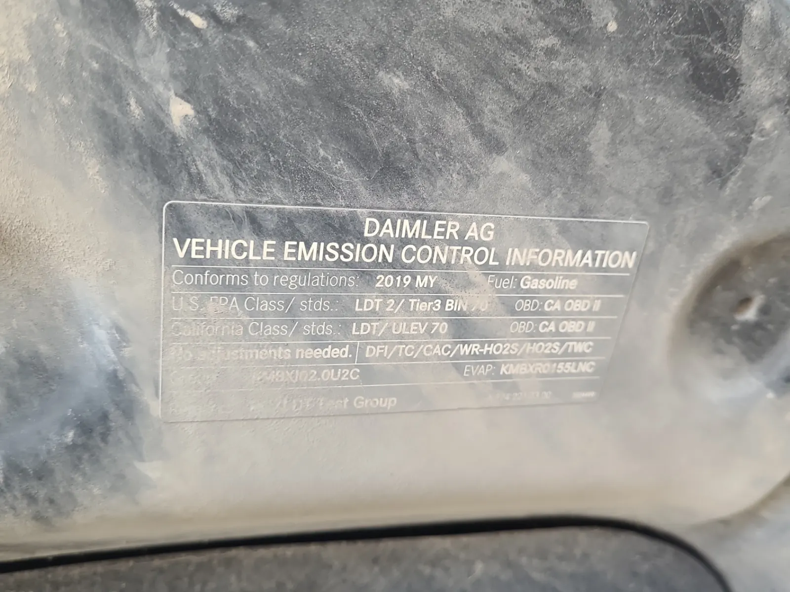 Emission Sticker Photo