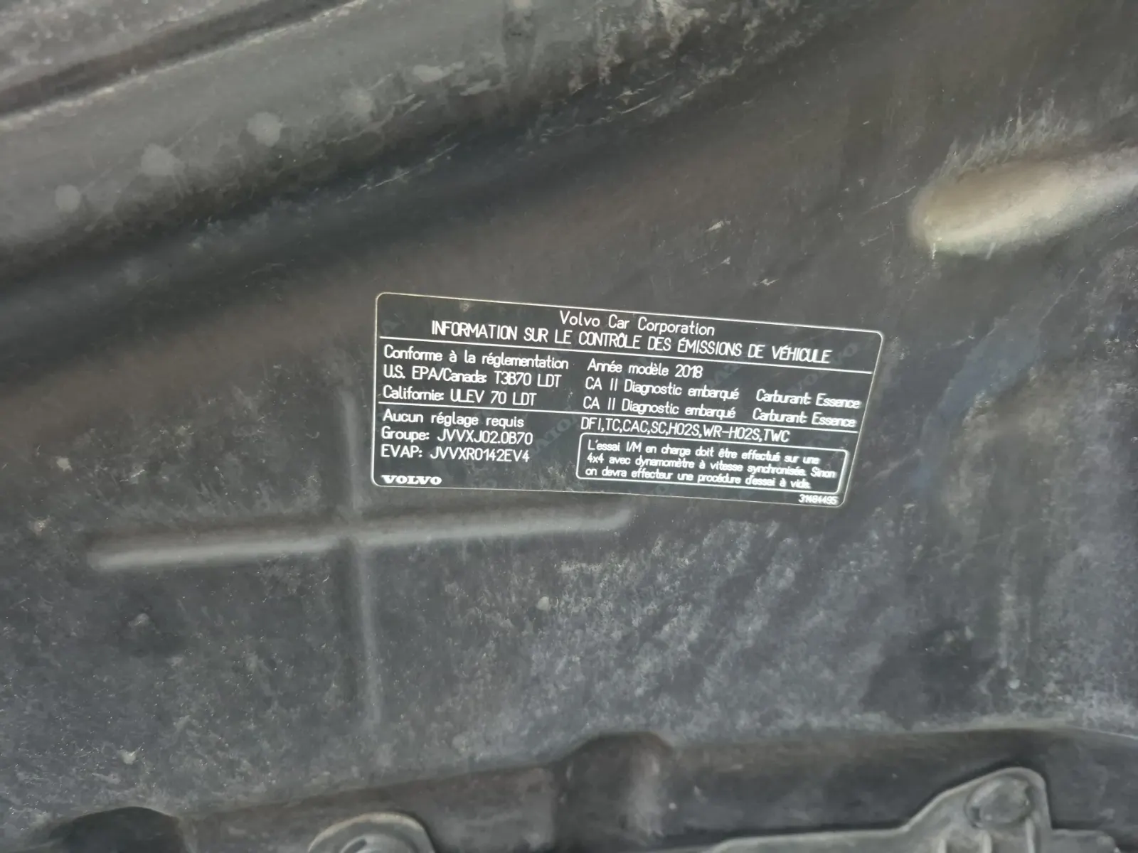 Emission Sticker Photo