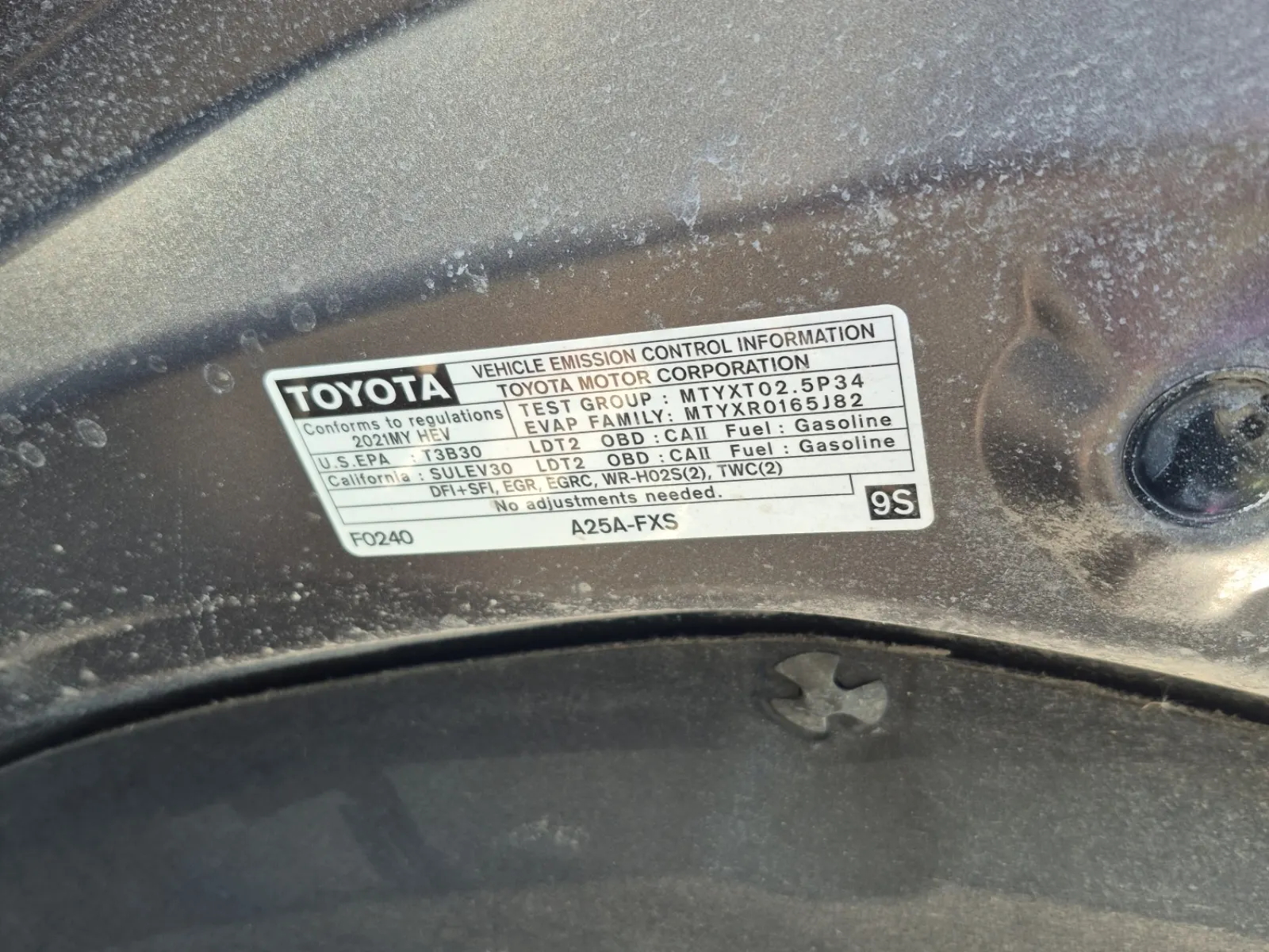 Emission Sticker Photo