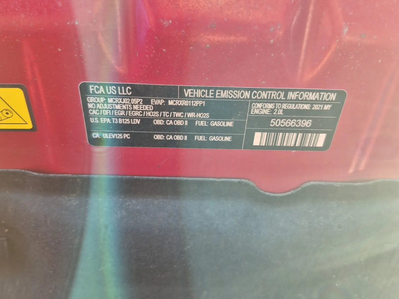 Emission Sticker Photo