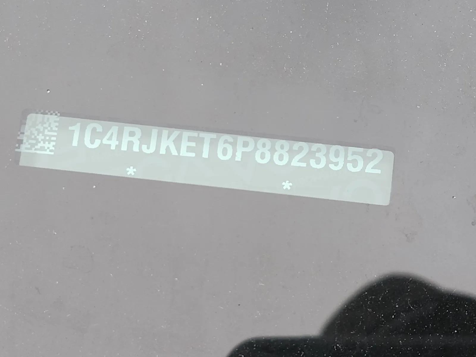 Dash VIN Plate Photo