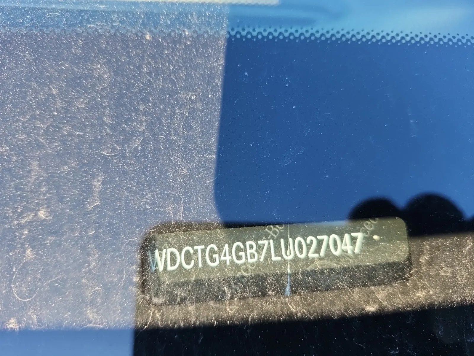 Dash VIN Plate Photo
