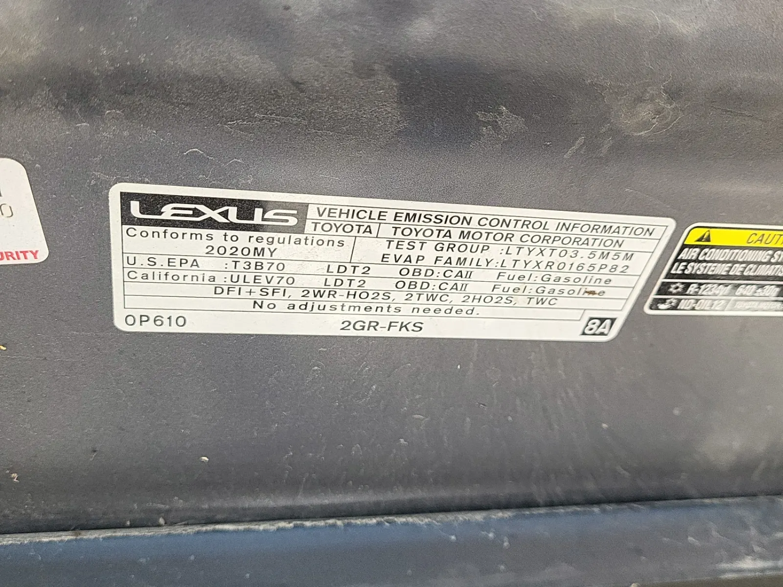 Emission Sticker Photo
