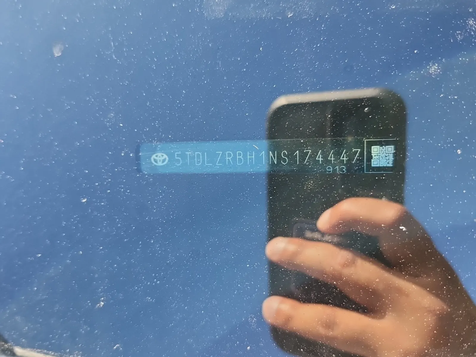 Dash VIN Plate Photo