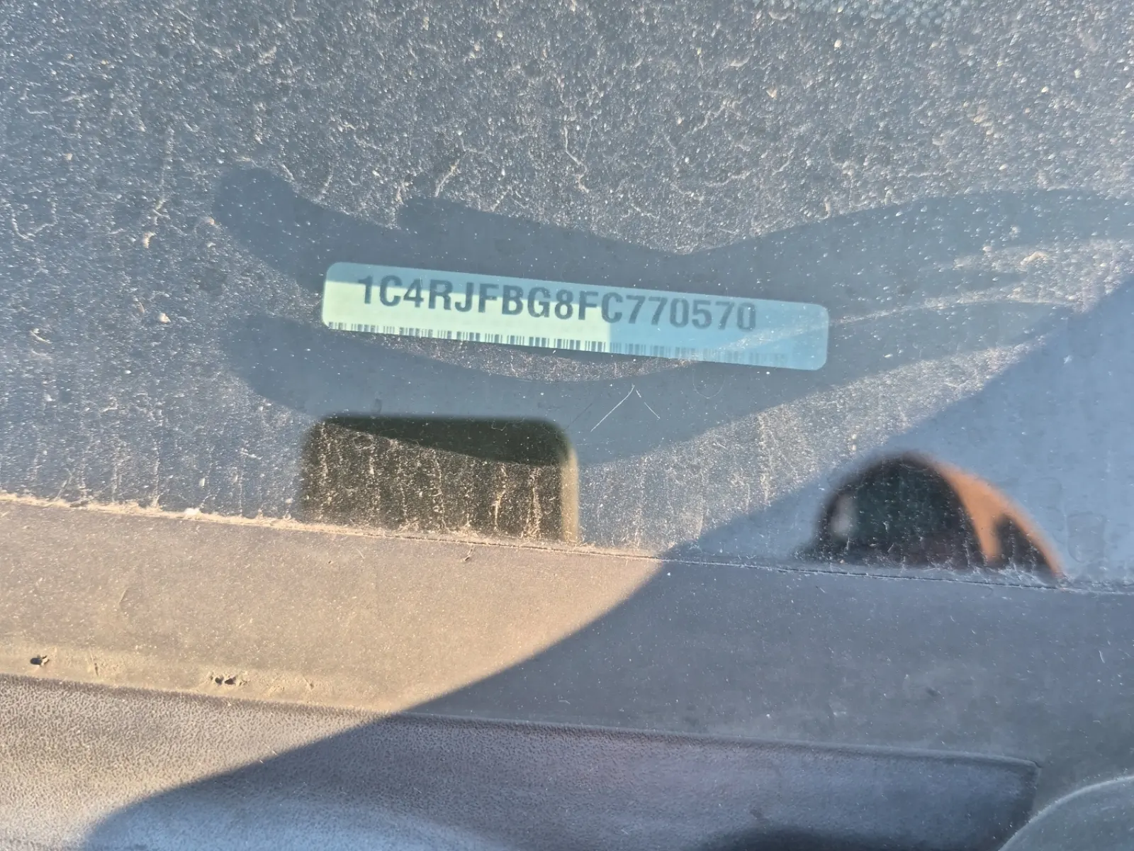 Dash VIN Plate Photo