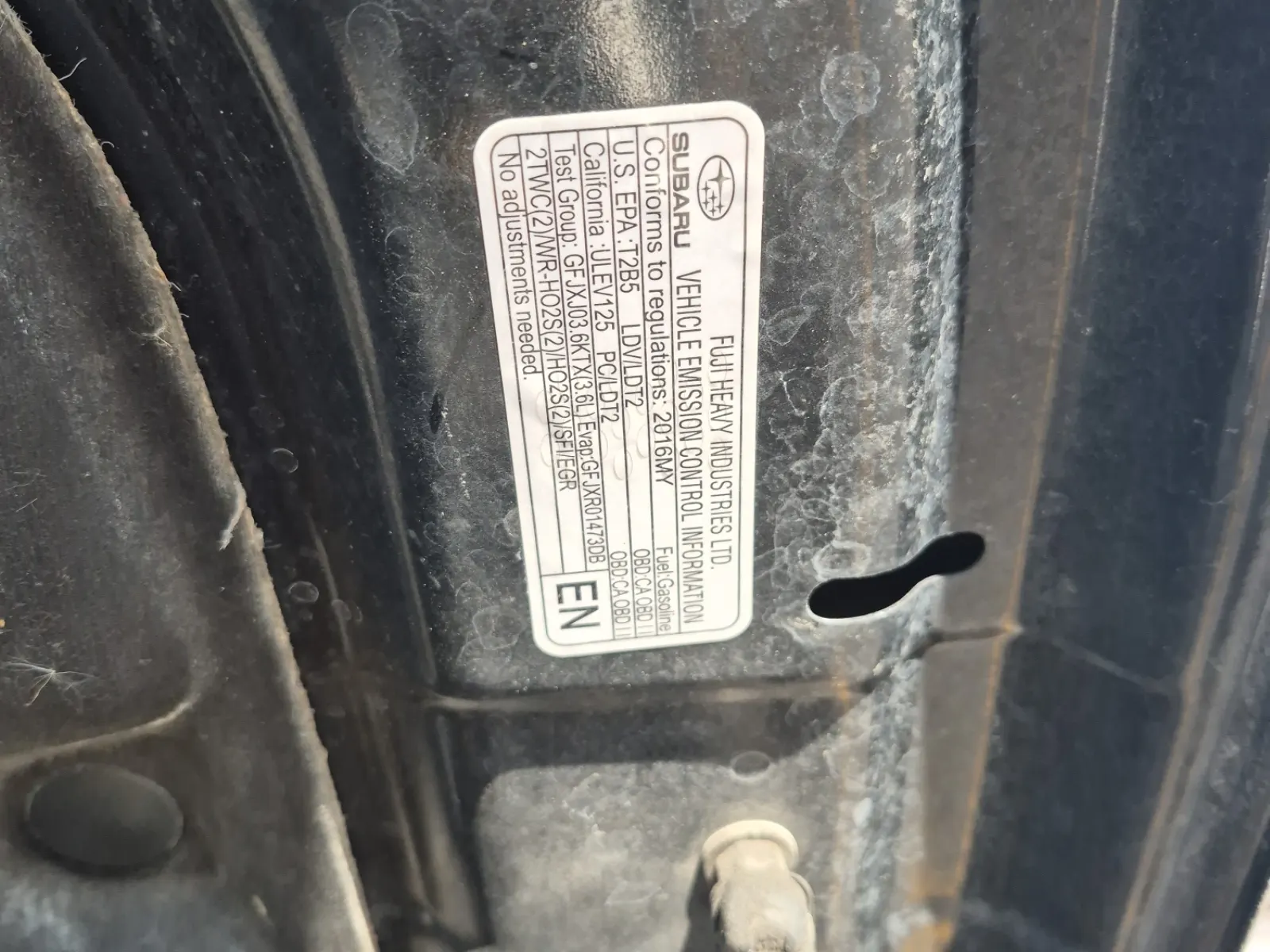 Emission Sticker Photo