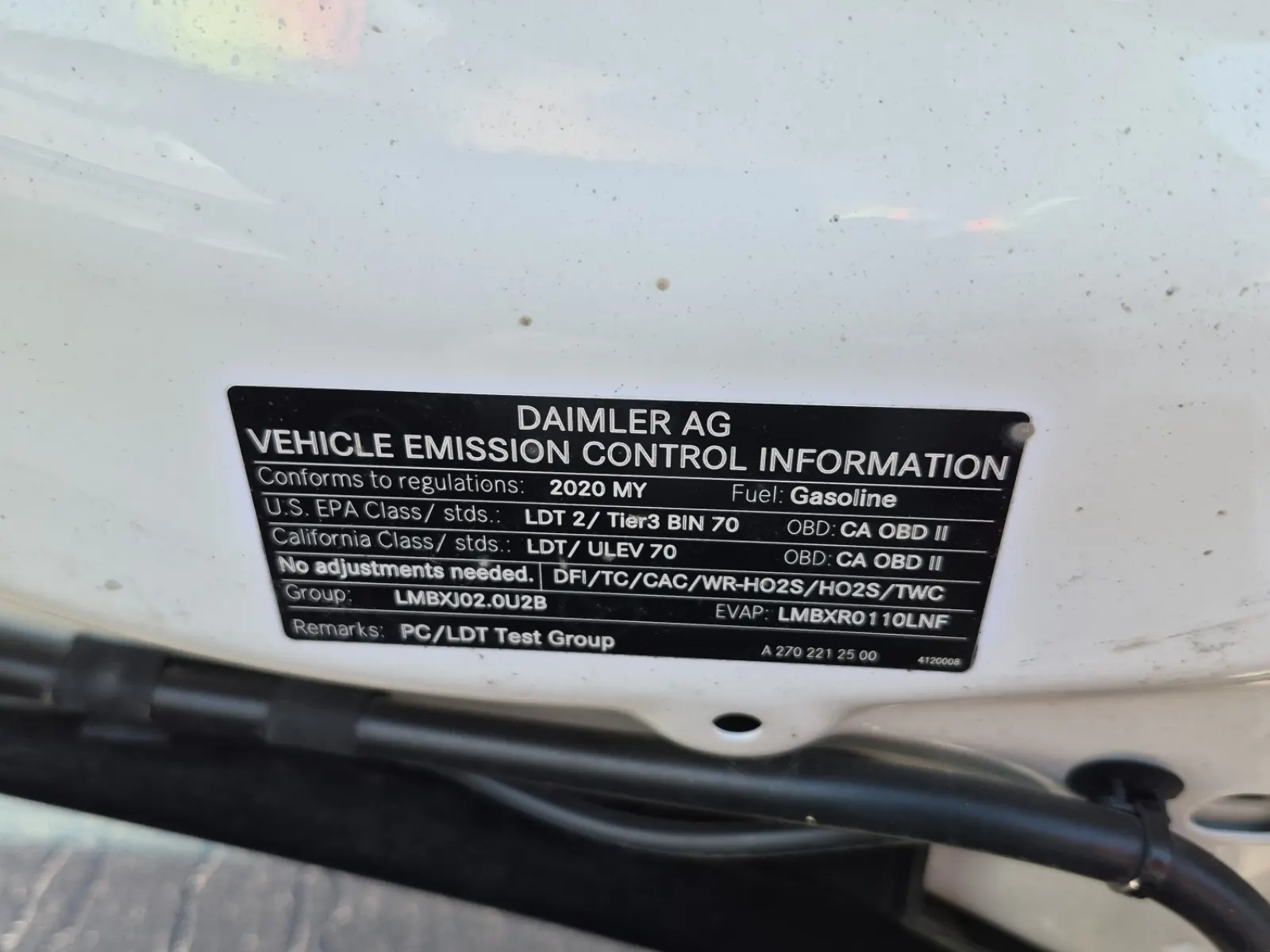 Emission Sticker Photo
