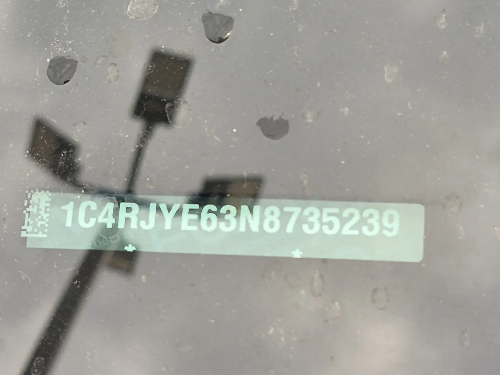 Dash VIN Plate Photo