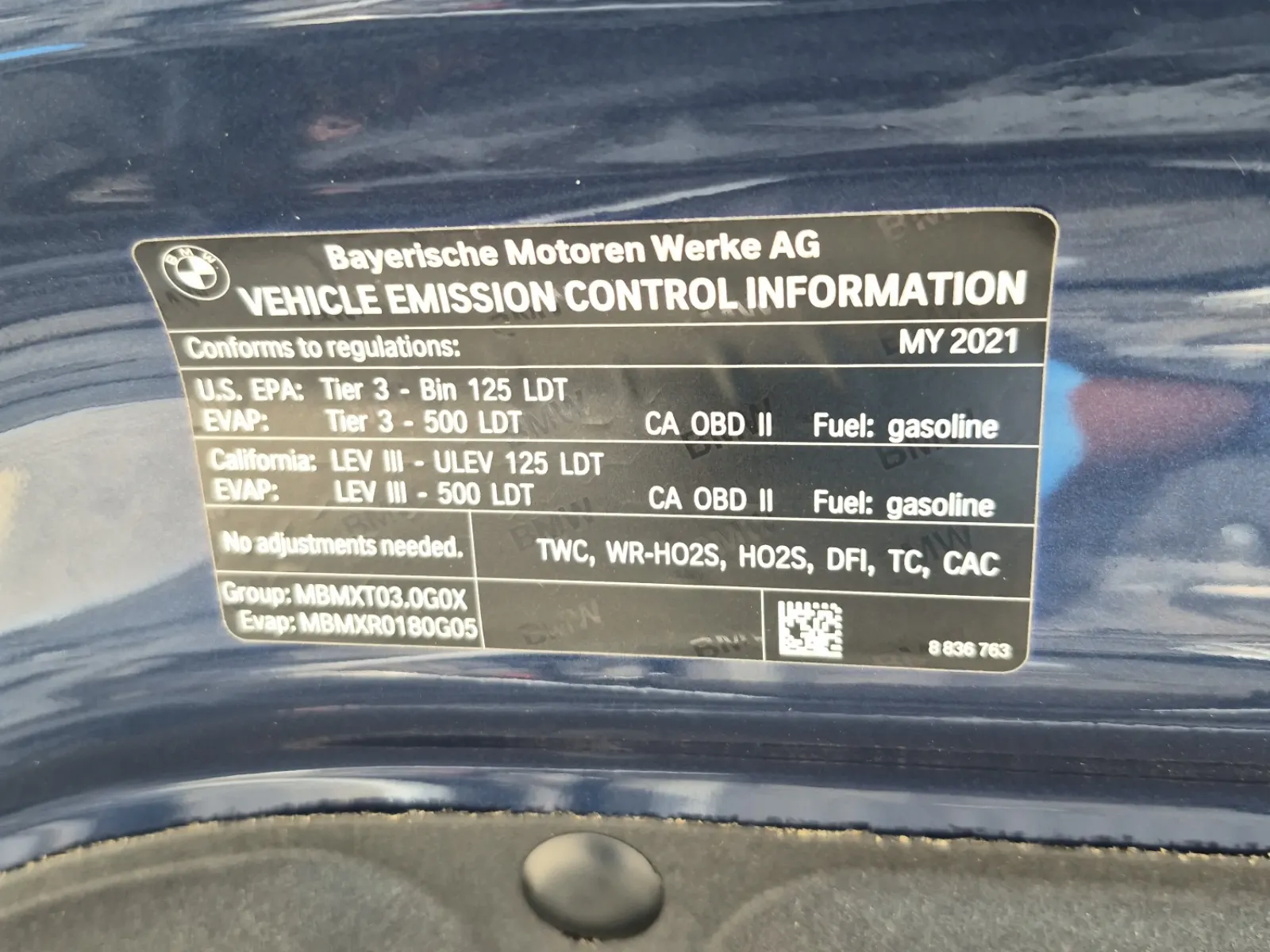 Emission Sticker Photo