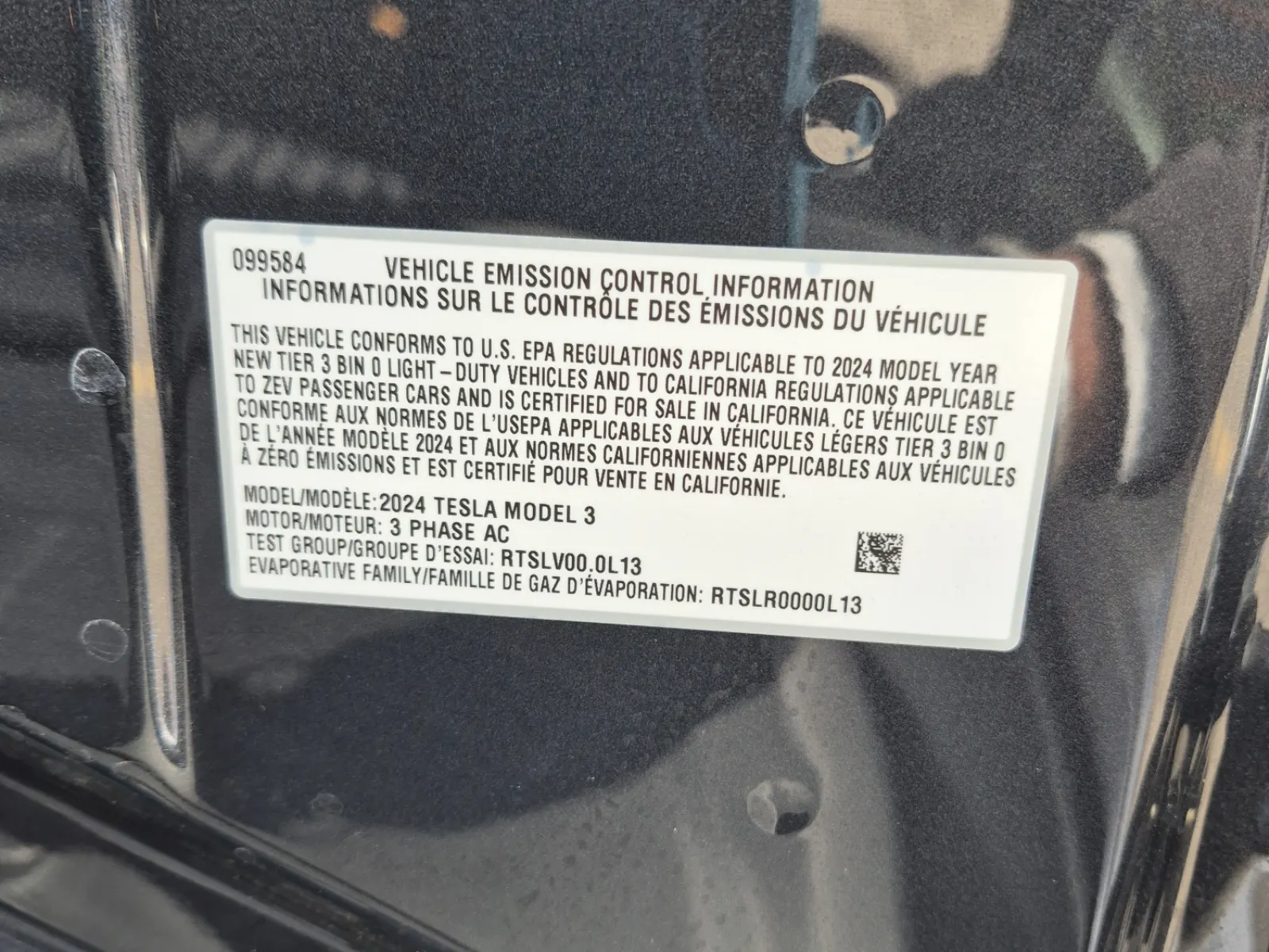 Emission Sticker Photo