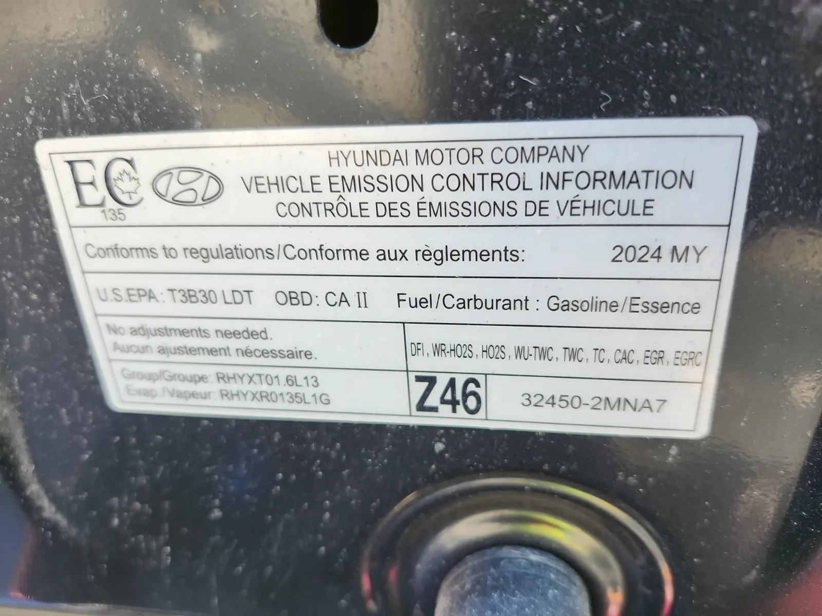 Emission Sticker Photo