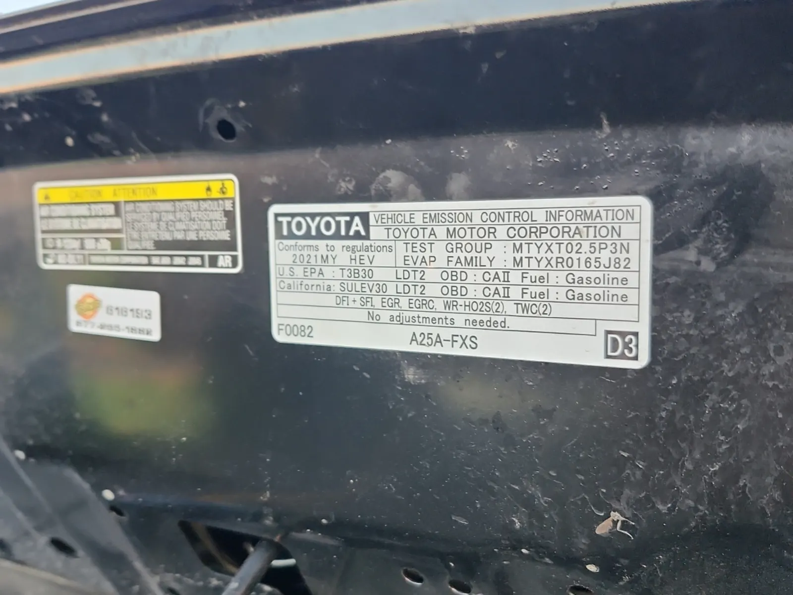 Emission Sticker Photo