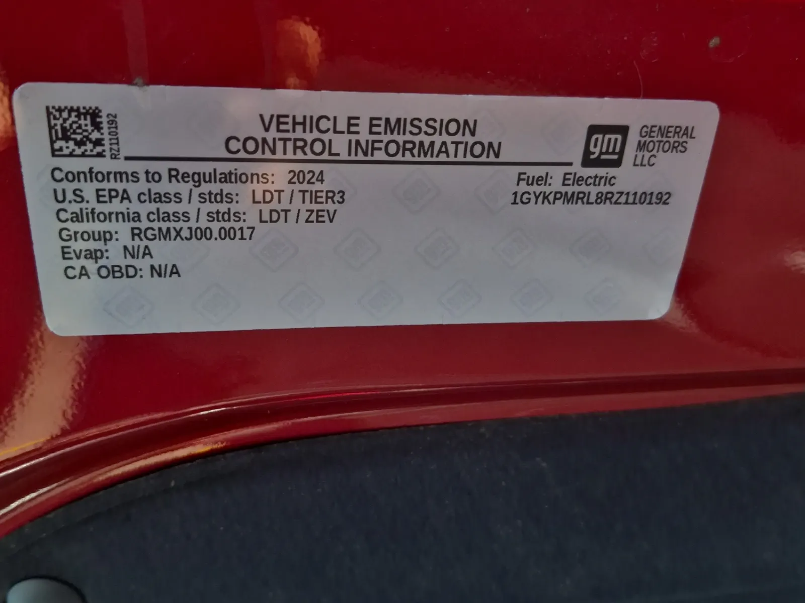 Emission Sticker Photo