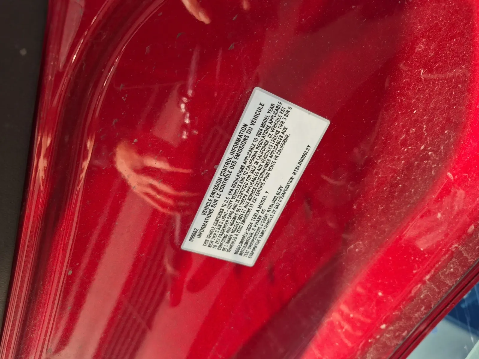 Emission Sticker Photo