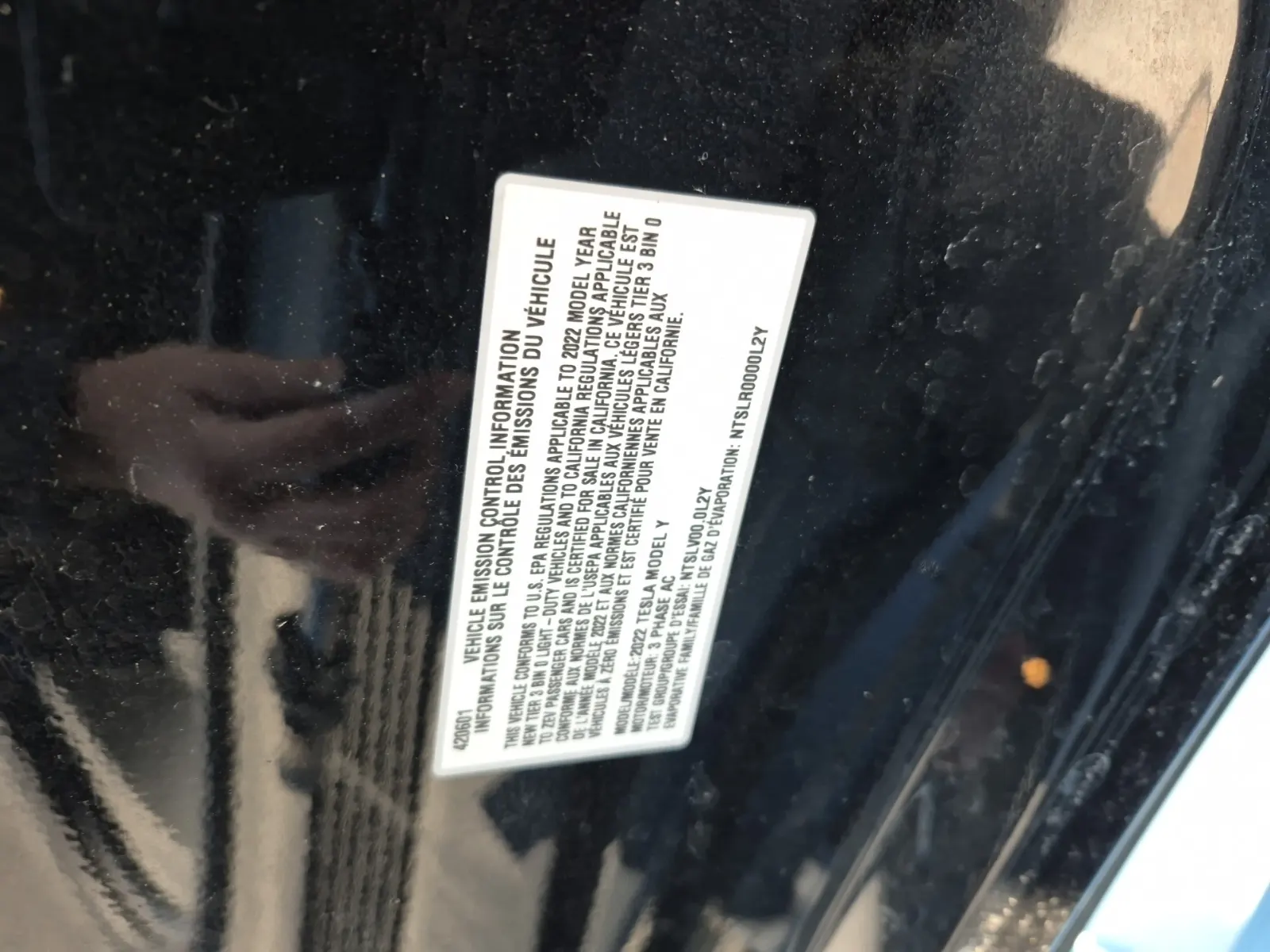 Emission Sticker Photo