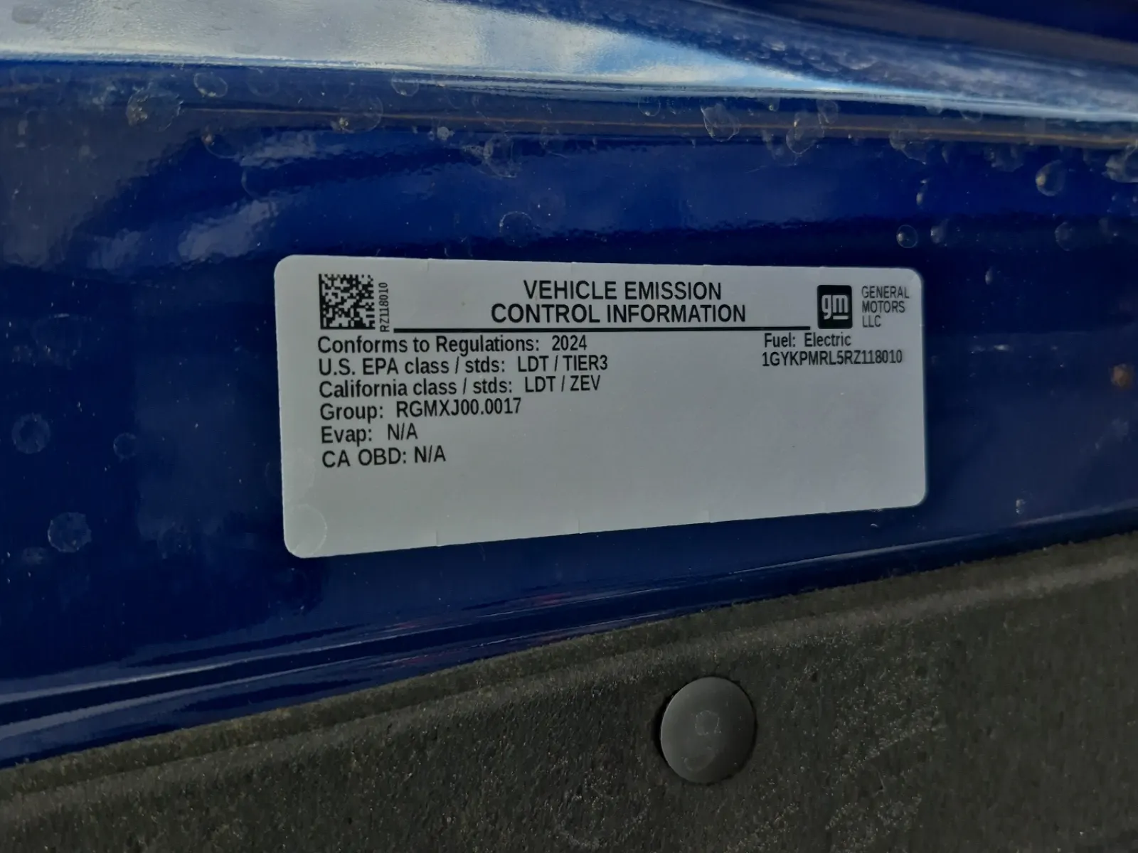 Emission Sticker Photo