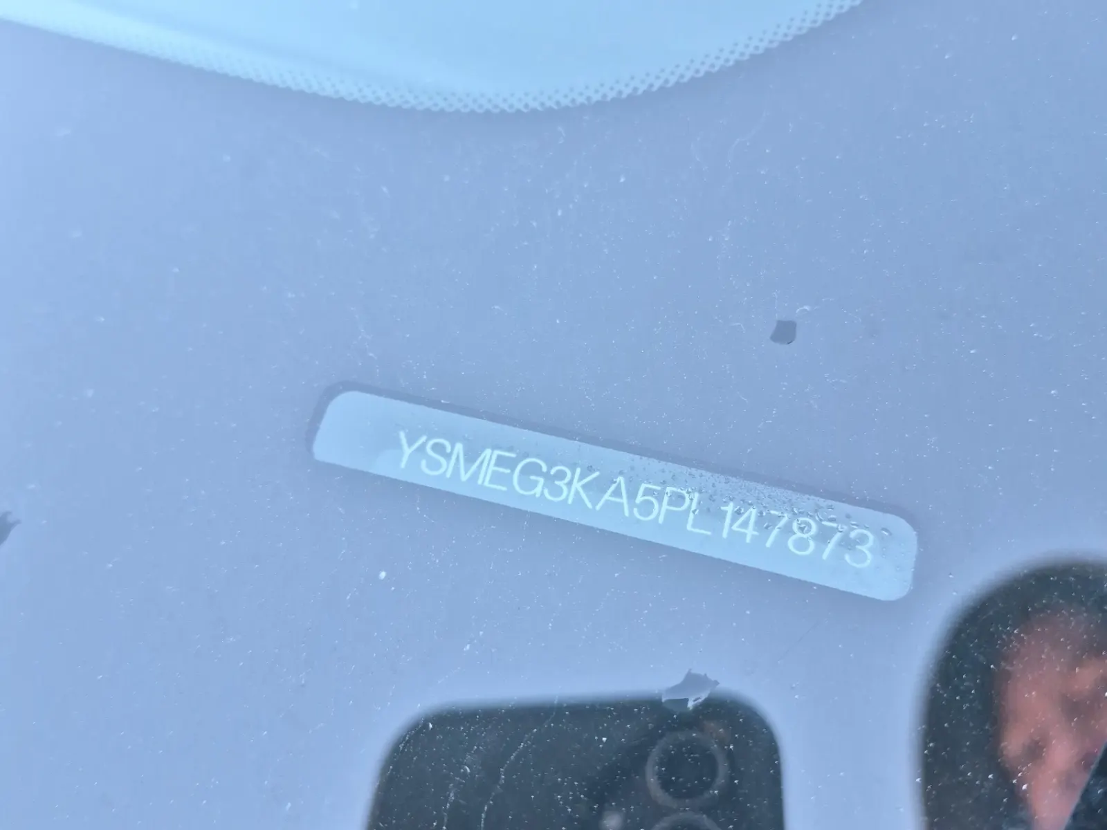 Dash VIN Plate Photo