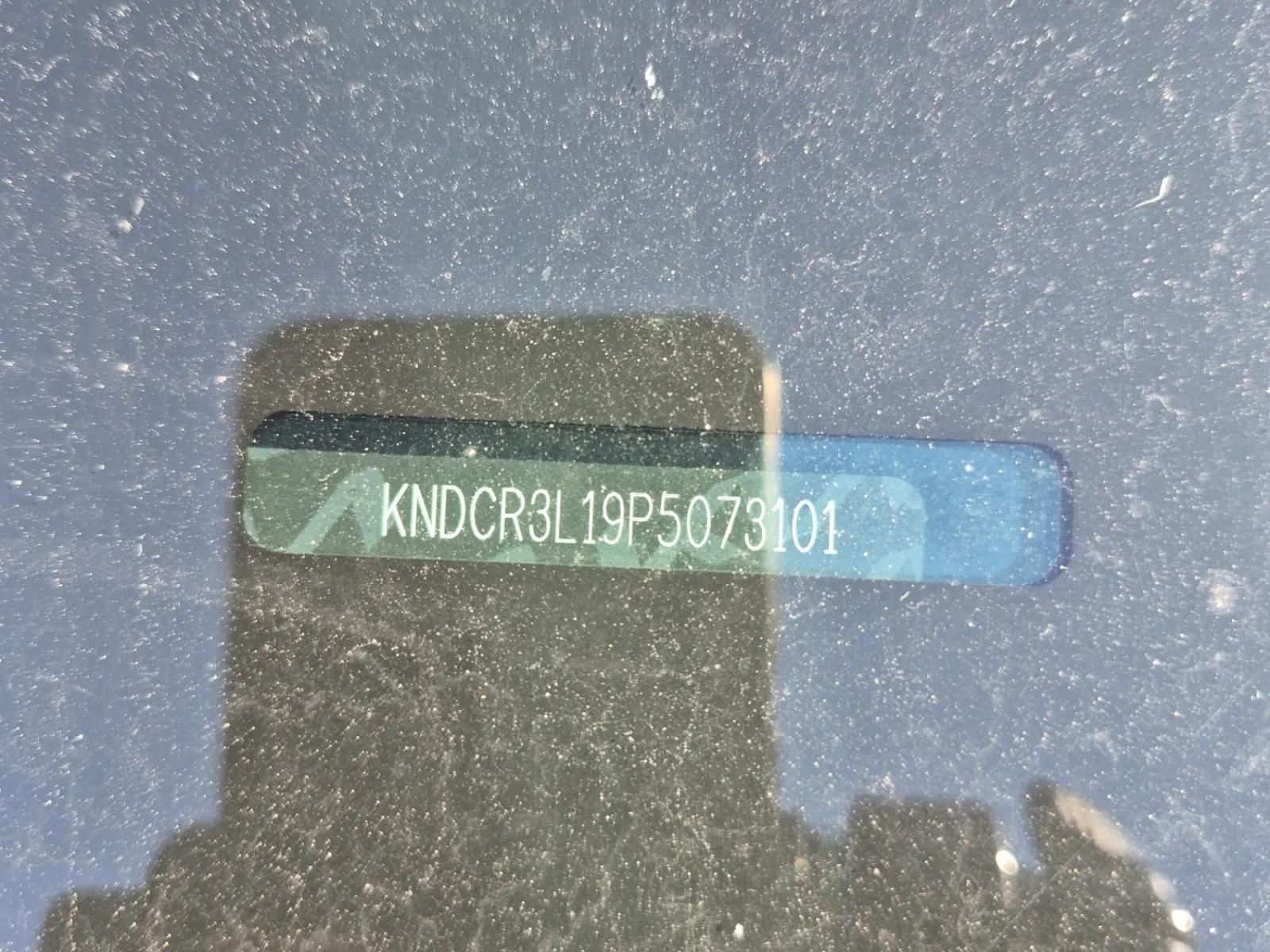 Dash VIN Plate Photo
