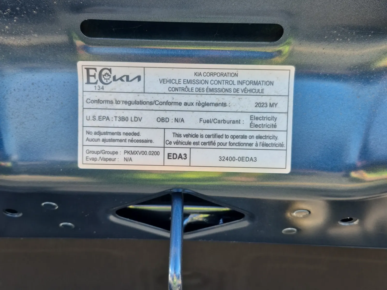 Emission Sticker Photo