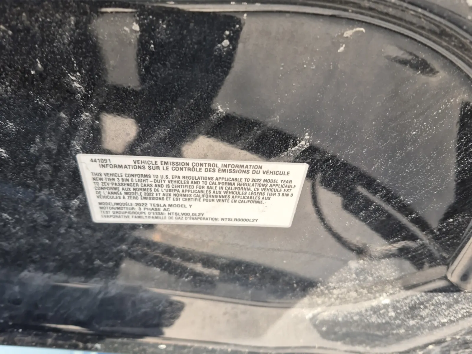 Emission Sticker Photo