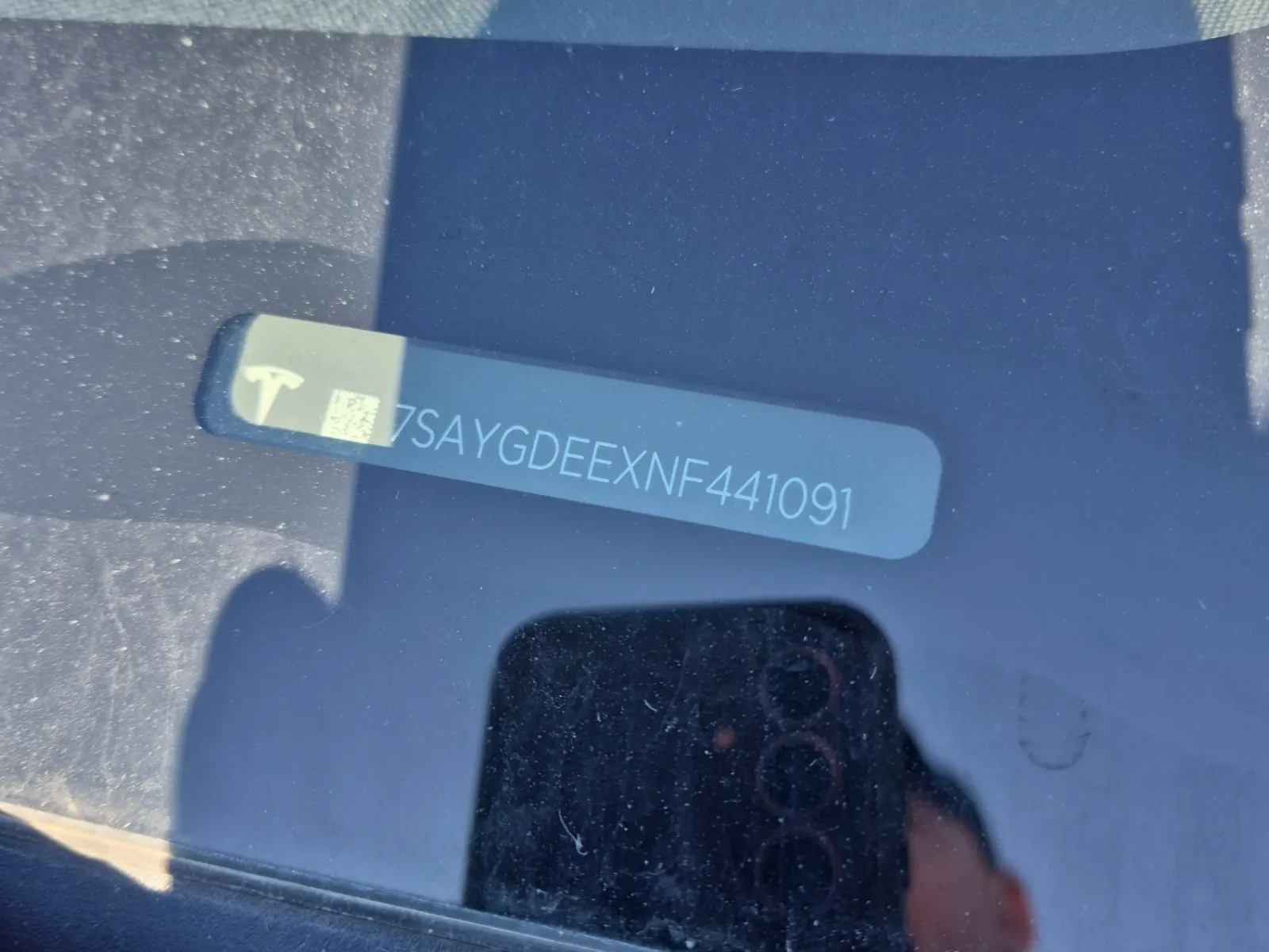 Dash VIN Plate Photo