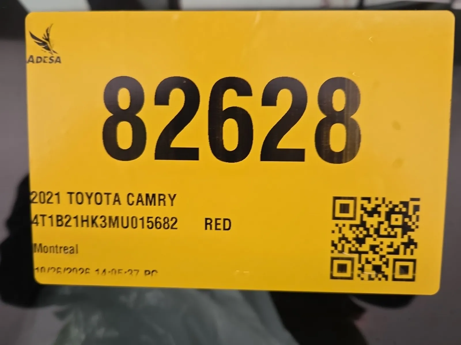 Inventory Label Photo