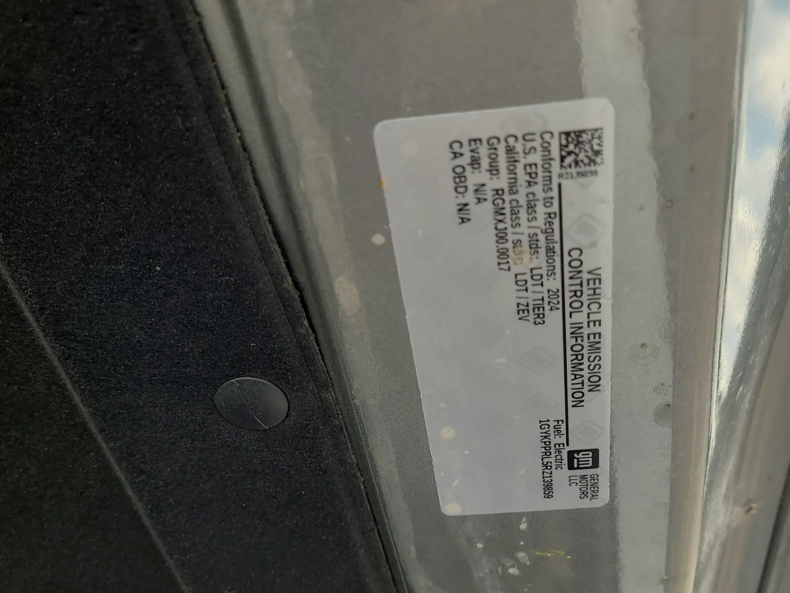 Emission Sticker Photo