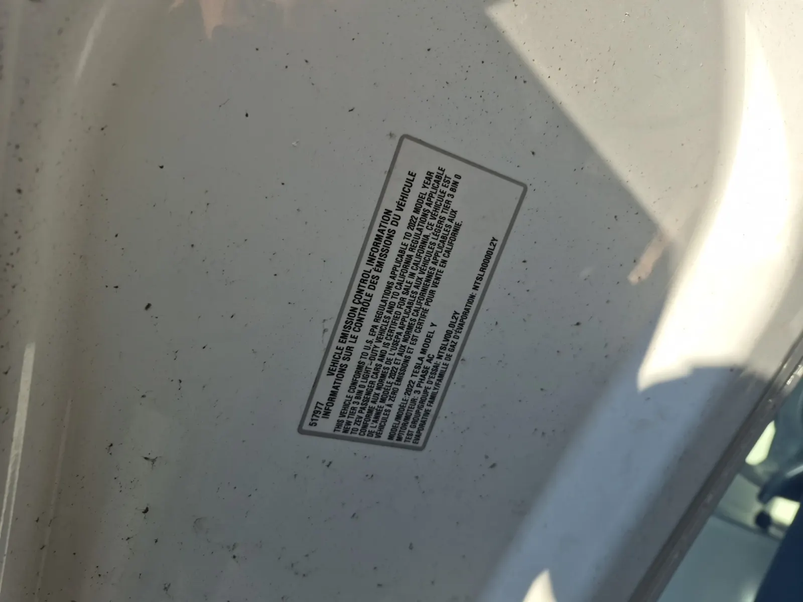 Emission Sticker Photo