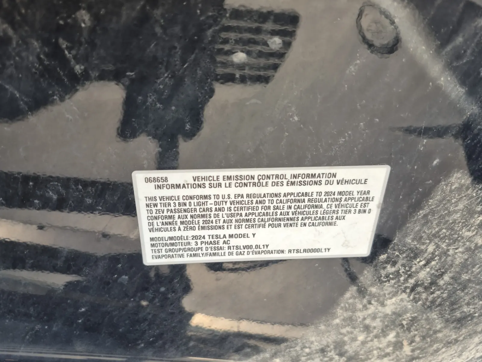 Emission Sticker Photo