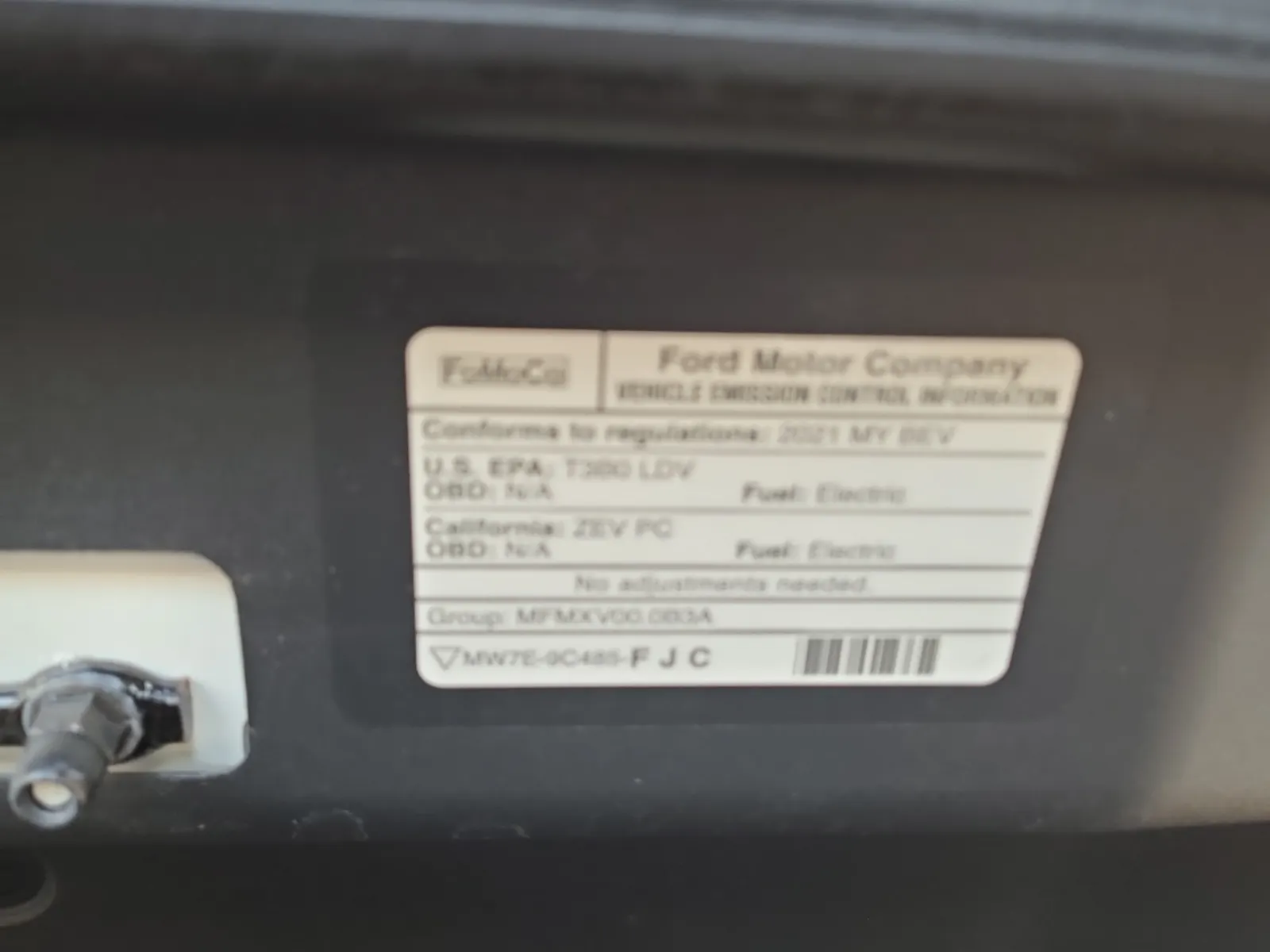 Emission Sticker Photo