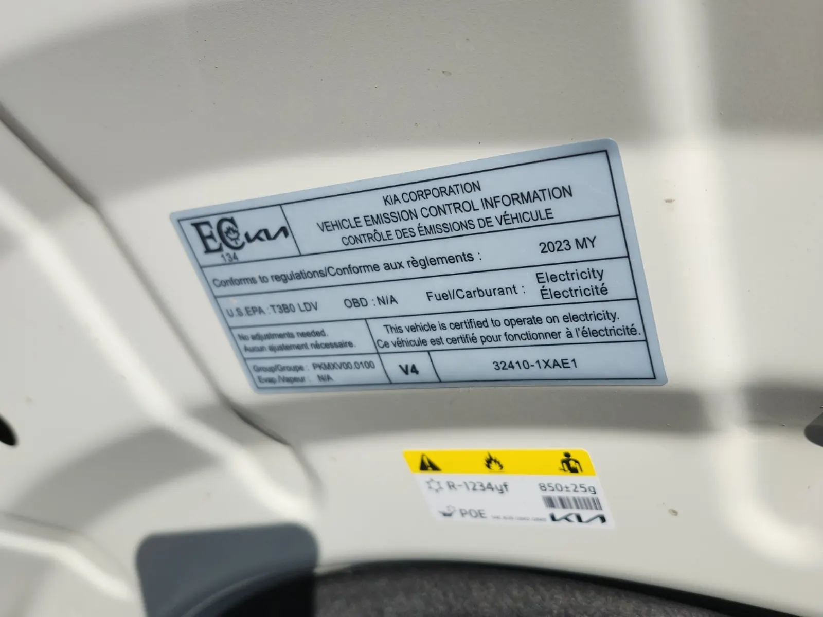 Emission Sticker Photo
