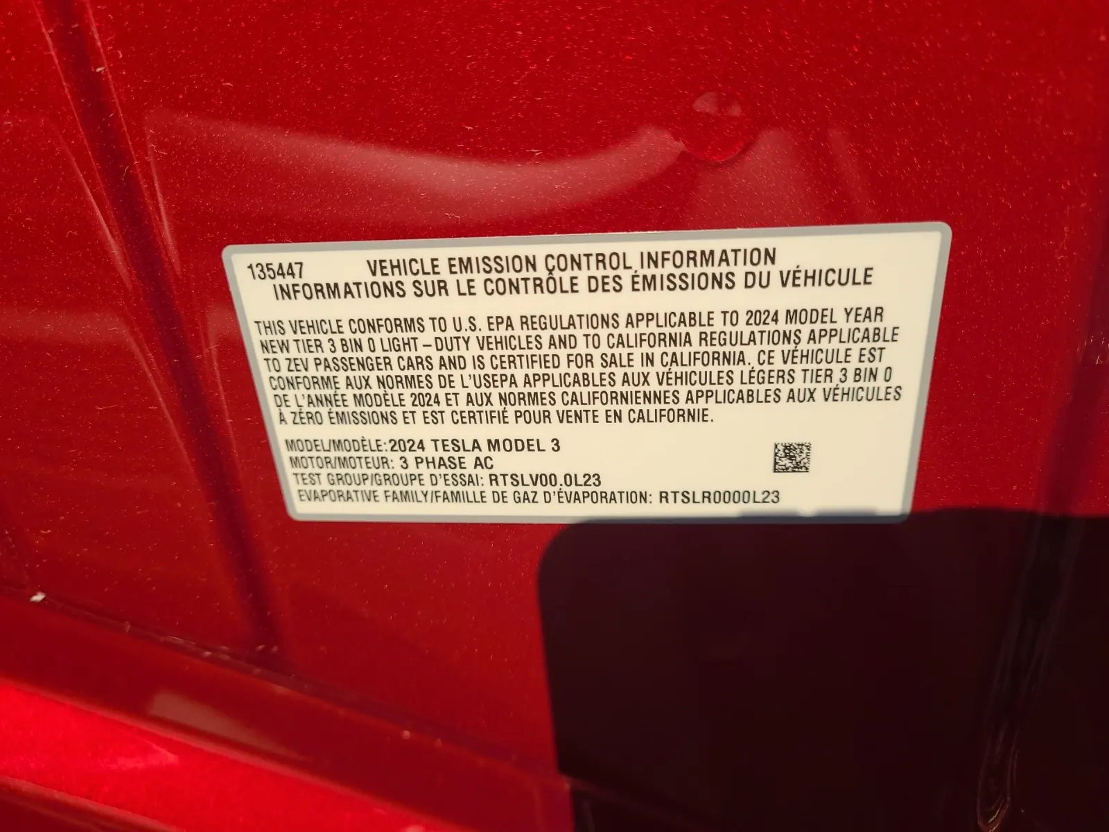 Emission Sticker Photo