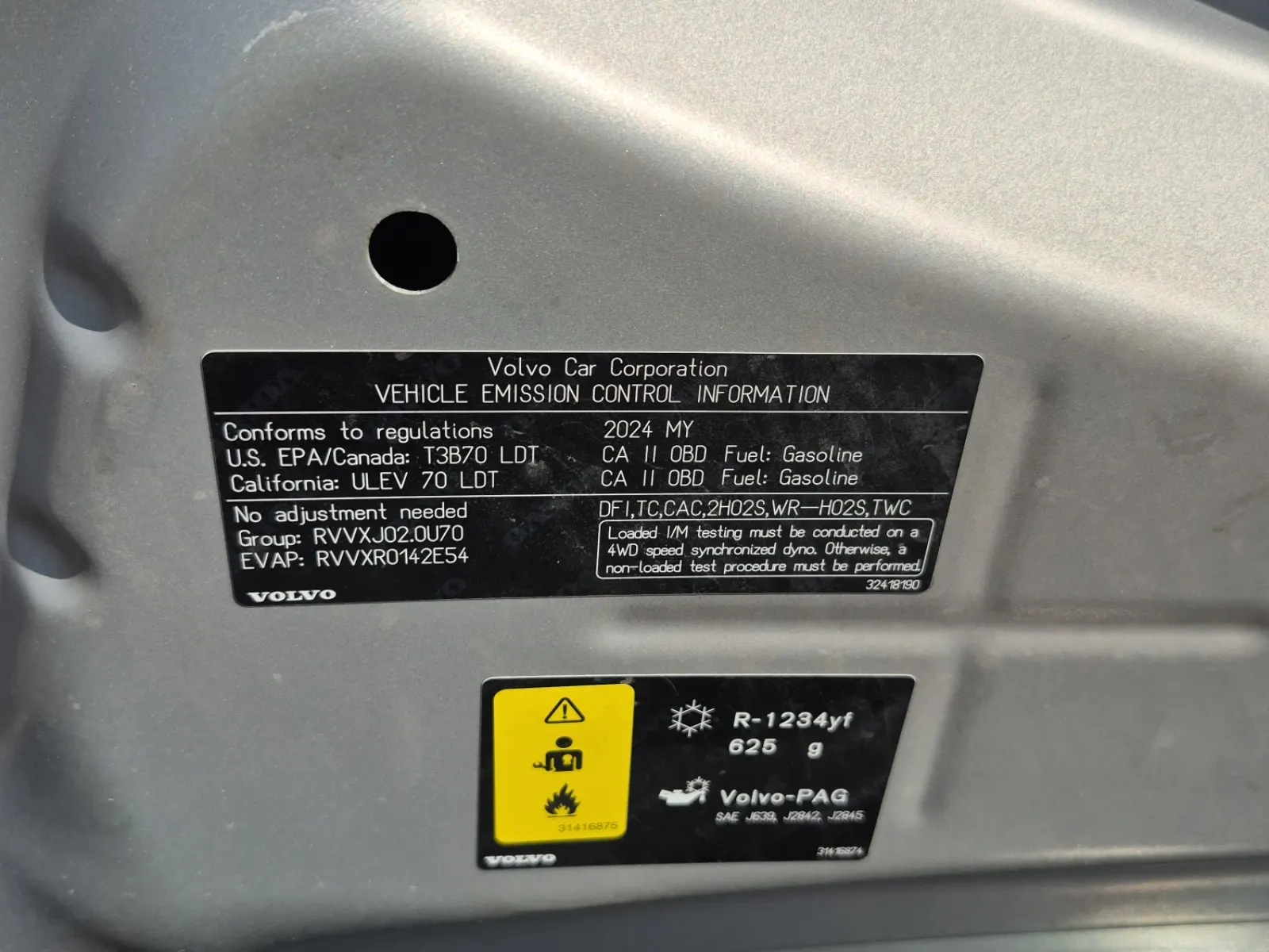 Emission Sticker Photo