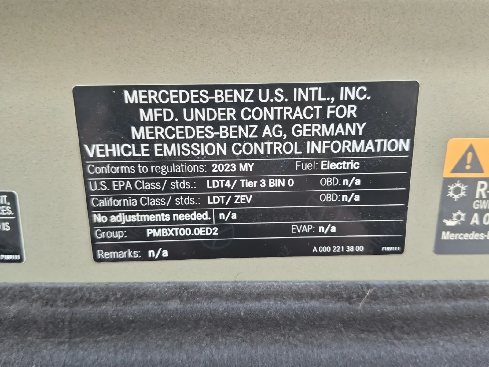 Emission Sticker Photo