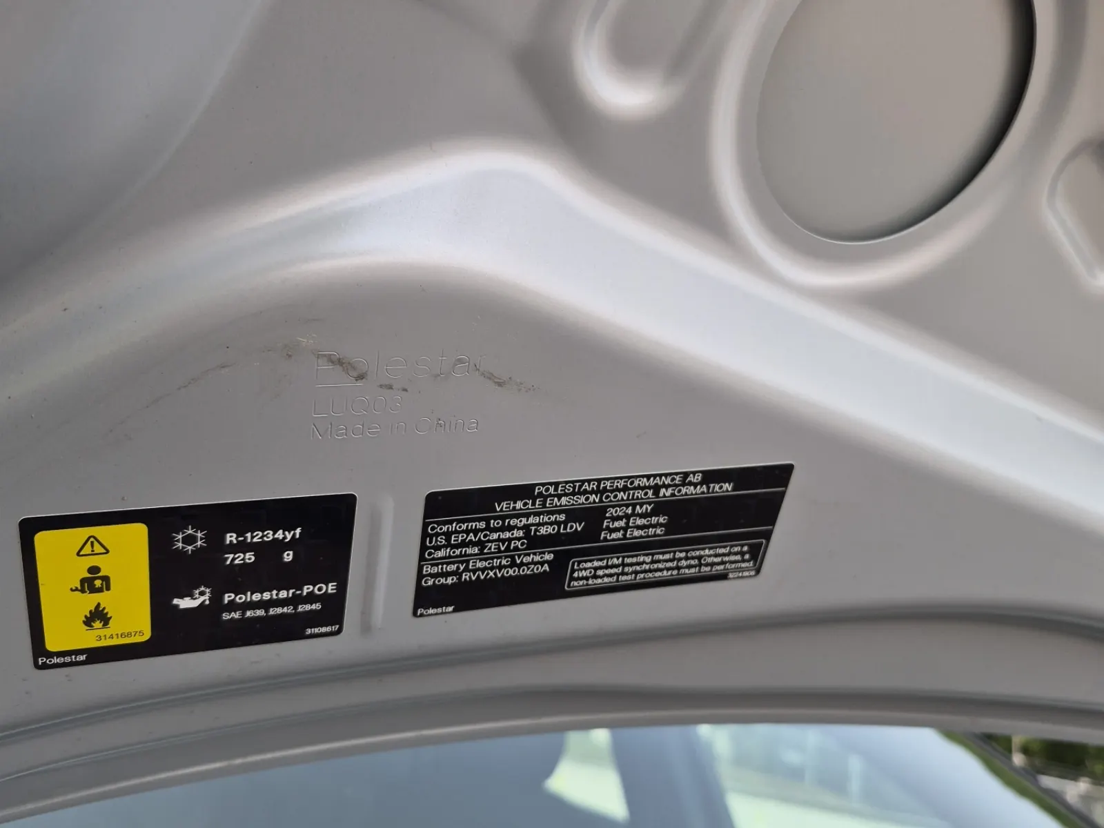 Emission Sticker Photo
