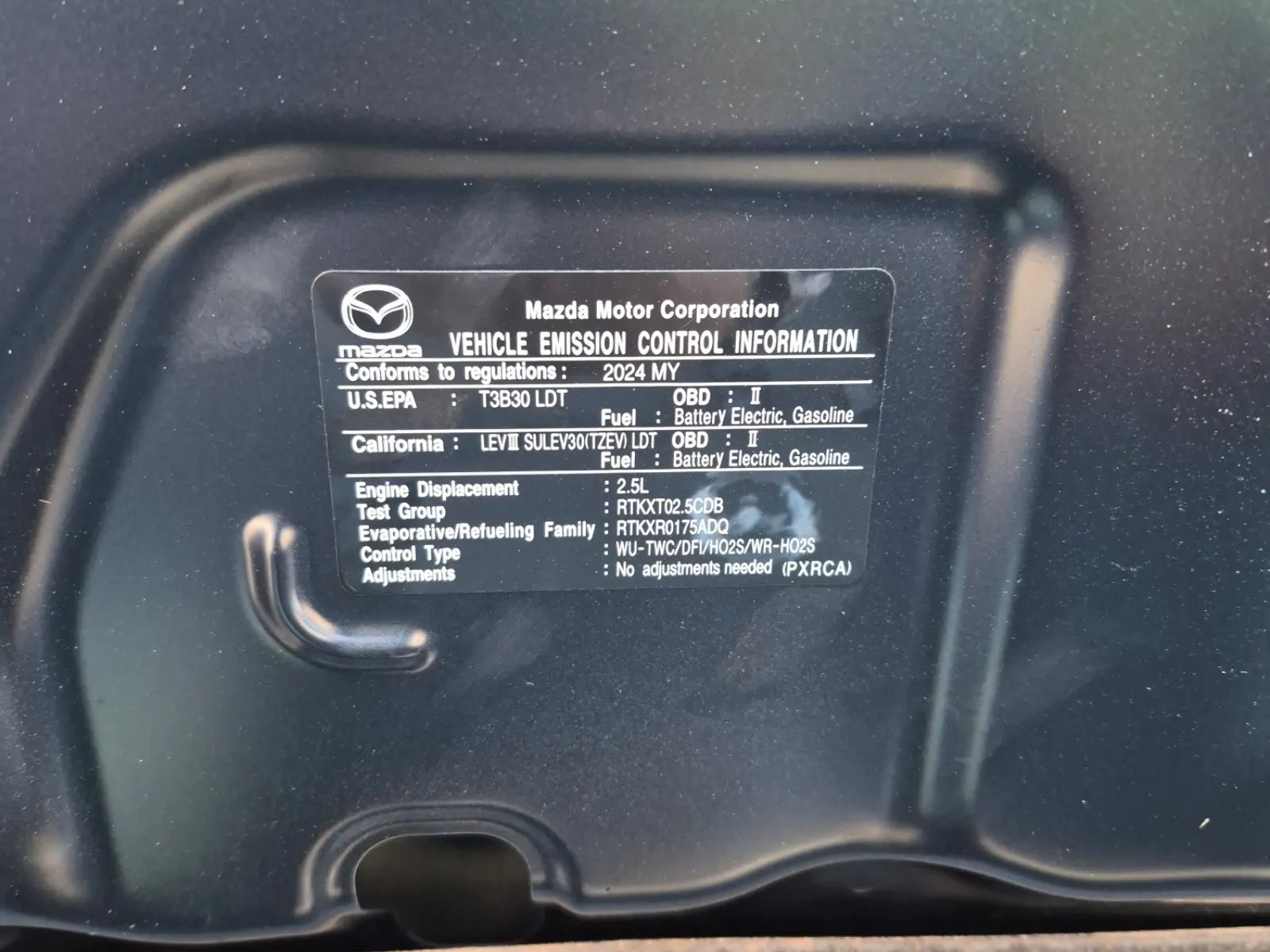 Emission Sticker Photo