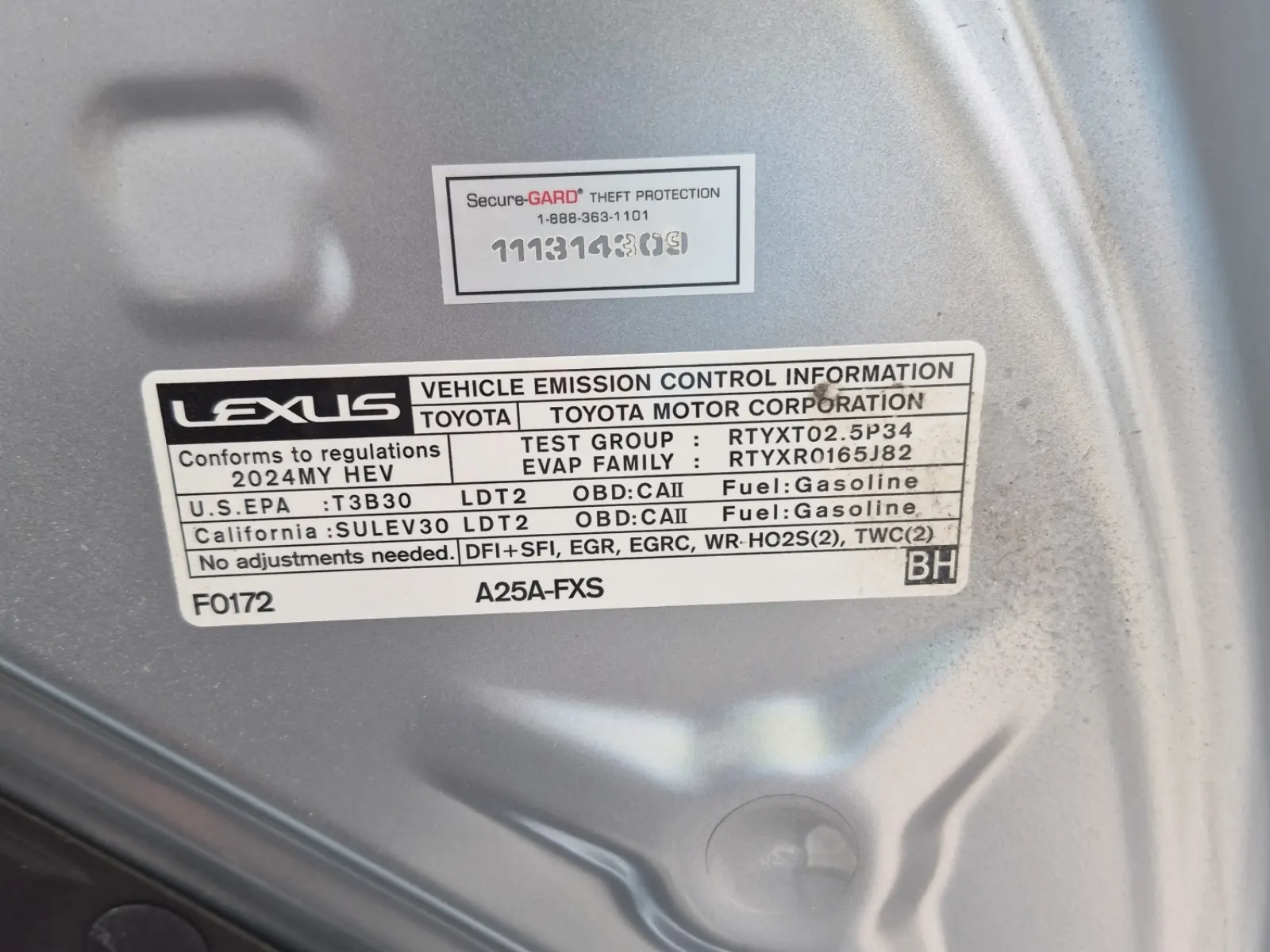 Emission Sticker Photo