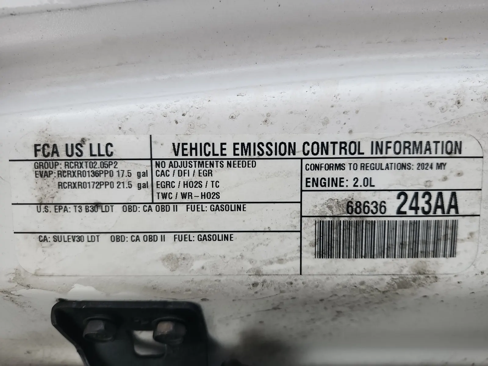Emission Sticker Photo