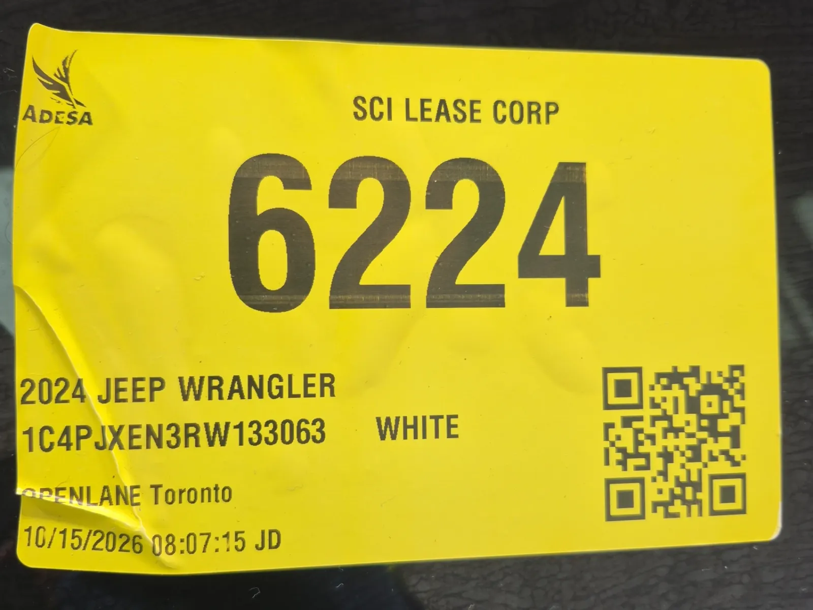 Inventory Label Photo